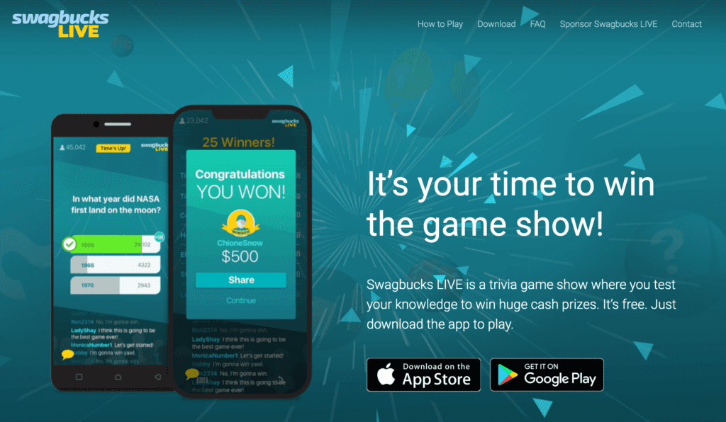 Swagbucks live games for cash