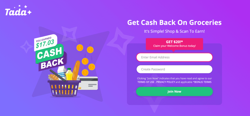 free money to sign up on tada