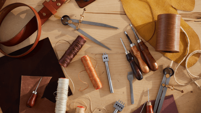 leatherwork side hustle for men