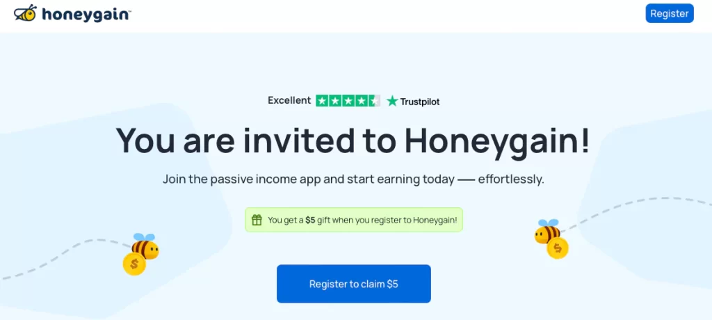 Honeygain sign up